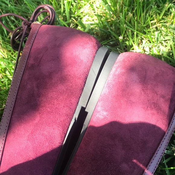 Maroon Michael Kors pointed strap flats W 9.5 - Picture 6 of 9
